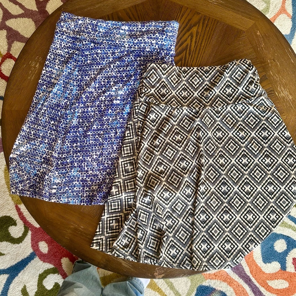 Two knit midi skirts: Cynthia Rowley and Ashley Blue